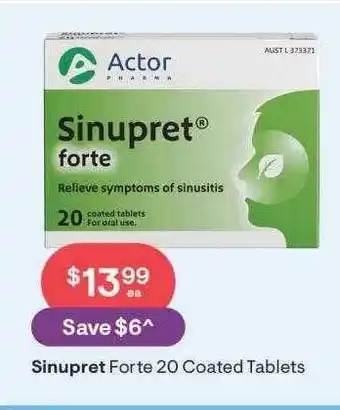 Sinupret forte 20 coated tablets