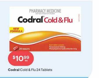 Codral cold & flu 24 tablets