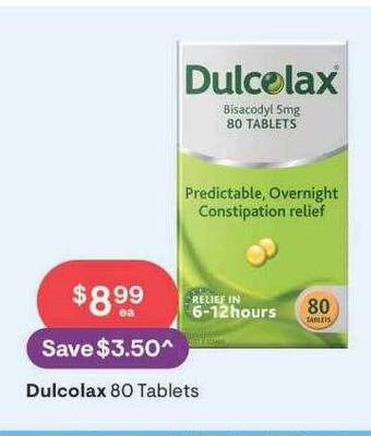 Discount Drug Stores Dulcolax 80 tablets offer