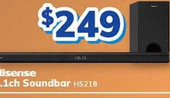 Bi-Rite Hisense 2.1ch soundbar hs218 offer