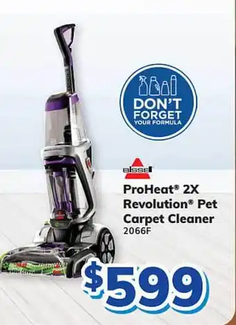 Bi-Rite Bissell proheat® 2x revolution® pet carpet cleaner 2066f offer