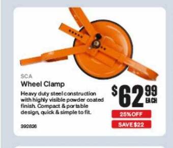SuperCheap Auto Sca wheel clamp offer