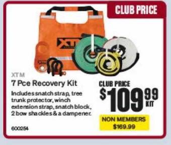 SuperCheap Auto Xtm 7 pce recovery kit offer