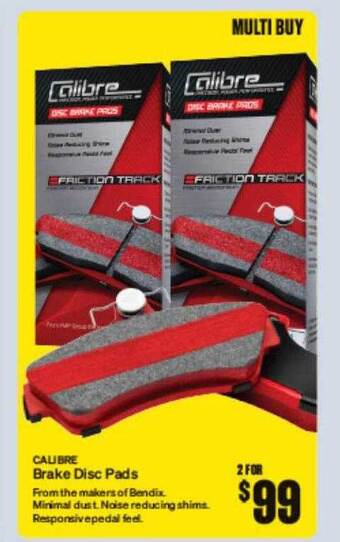 SuperCheap Auto Calibre brake disc pads offer