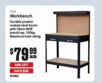 SuperCheap Auto Sca workbench offer