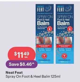 Discount Drug Stores Neat feat spray on foot & heel balm offer