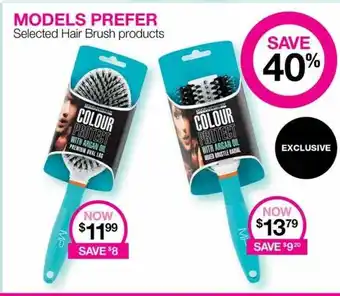 Models prefer selected hair brush products