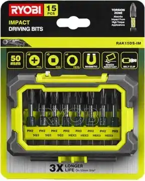 Bunnings Ryobi 15-piece impact driving set offer