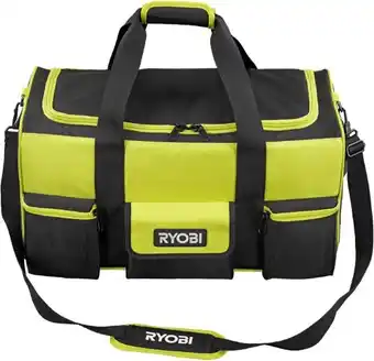 Bunnings Ryobi 550mm wheelie tool bag with telescopic handle offer