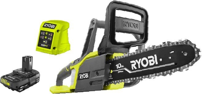 Ryobi 18v one+ 10” (25cm) chainsaw 2 