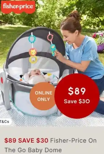 Target Fisher-Price On The Go Baby Dome offer