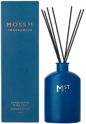 Moss st. fragrances diffuser in sandalwood & sea salt 275ml