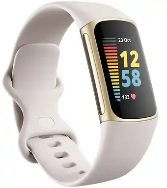 Myer Fitbit charge 5 fitness tracker in lunar white offer