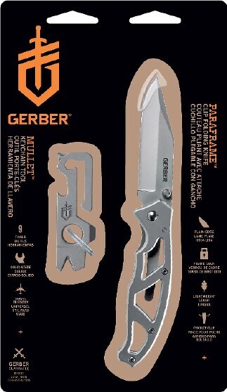 Anaconda Gerber paraframe knife + mullet multi tool pack offer
