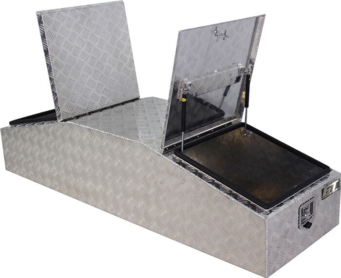 Garage tough 1770mm gullwing aluminium tool box offer at Autobarn