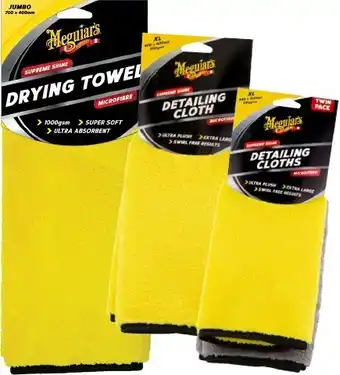 Autobarn 20% off meguiar’s supreme drying towels offer