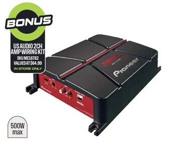 Autobarn Pioneer bridgeable 2/1 channel class a power amplifier offer