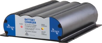 Autobarn Voltage 12v/24v 30amp dc/dc charger with solar connector offer