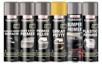 Autobarn 15% off concept paints primers & spray putty 400g offer