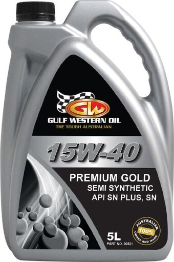 Gulf western oil premium gold 15w40 5lt