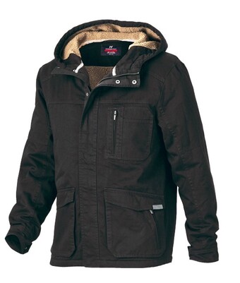 RSEA Safety Hammer+field zip front hooded twill jacket offer