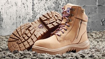 RSEA Safety Steel blue women’s southern cross zip sided lace up safety boots offer