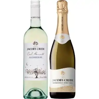 IGA Jacob’s creek cool harvest or jacob’s creek sparkling 750ml varieties offer