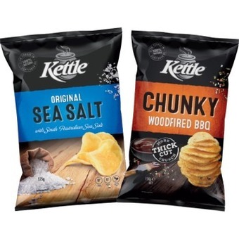 IGA Kettle potato chips 150-175g selected varieties offer