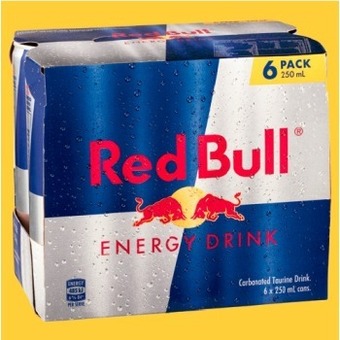 IGA Red bull energy drink 6x250ml selected varieties offer
