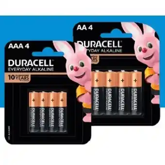 IGA Duracell everyday alkaline aa or aaa batteries 4 pack offer