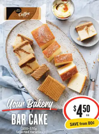 IGA Bar Cake 300-370g Selected Varieties offer