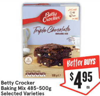 IGA Betty Crocker Baking Mix 485-500g Selected Varieties offer
