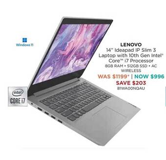 Bing Lee Lenovo 14 offer