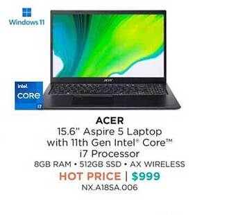 Bing Lee Acer 15.6 offer