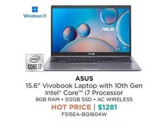 Bing Lee Asus 15.6 offer