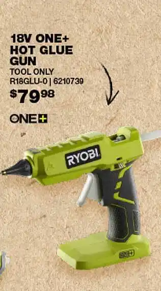 Bunnings 18v one+ hot glue gun ryobi offer