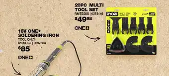 Bunnings 20pc multi tool set 18v one+ soldering iron ryobi offer