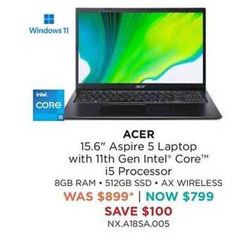 Bing Lee Acer 15.6 offer
