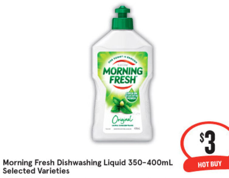 Morning Fresh Dishwashing Liquid 350400ml Selected Varieties offer at