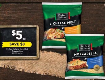 Drakes Perfect Italiano Shredded Cheese 450g offer