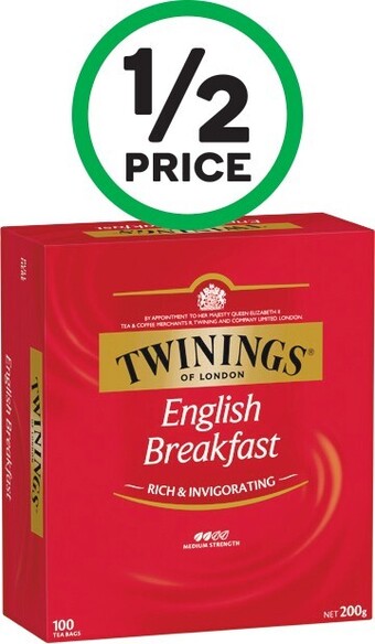 Woolworths Twinings tea bags pk 80-100 offer