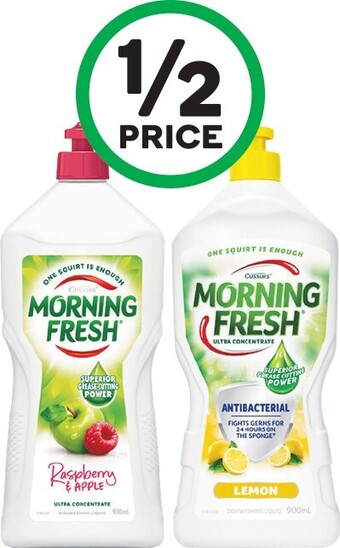 Woolworths Morning fresh dishwashing liquid 900ml offer
