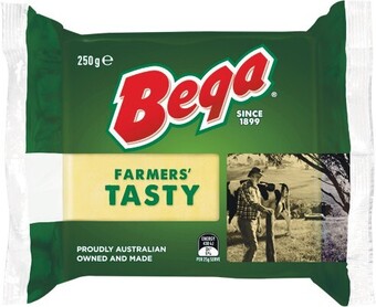 Woolworths Bega block, grated or sliced 250-300g offer