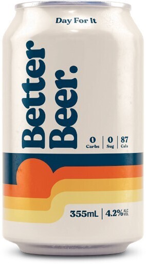 Woolworths Better beer zero carb lager cans 24x355ml offer