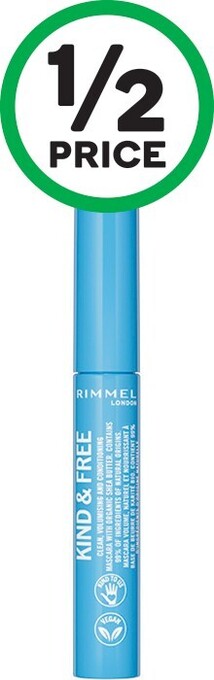 Woolworths Rimmel london kind & free mascara black 8.4g offer