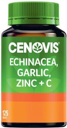 Coles Cenovis echinacea garlic, zinc + c tablets 125 pack offer