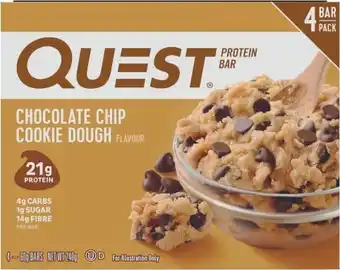 Coles Quest bar multi pack 4x60g offer