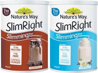Coles Nature’s way slim right powder 500g offer