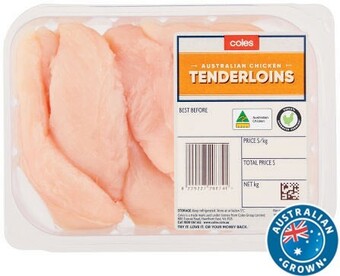 Coles Coles rspca approved chicken tenderloins offer