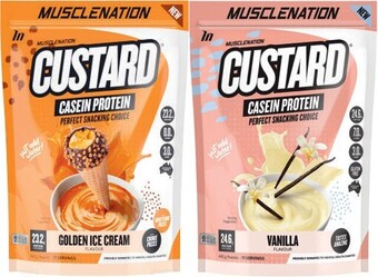 Coles Muscle nation custard protein powder 440g offer